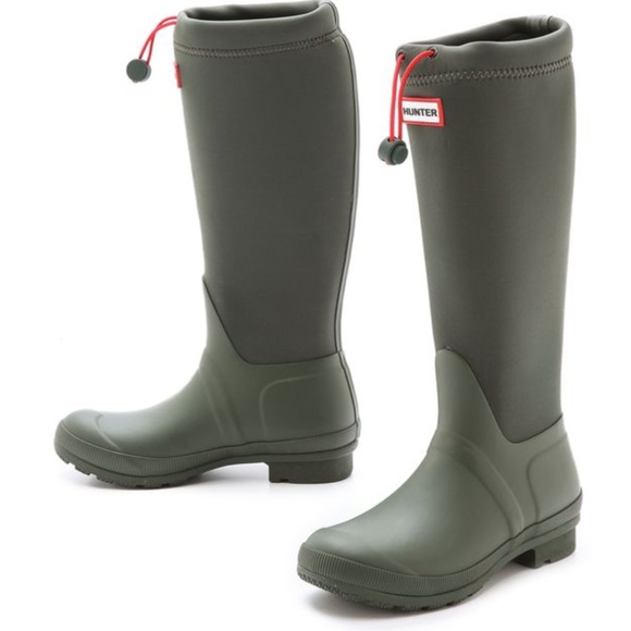 Hunter Shoes - RARE NWT Hunter Original Tour Neoprene Green Boots